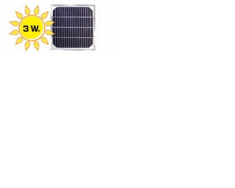 Placa solar de 3 W, para pastores eléctricos