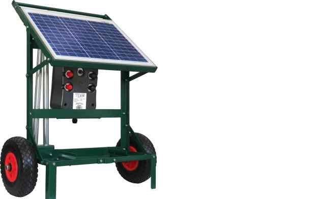 Pastor ZARPAZO 12V,  móvil solar de 25 w