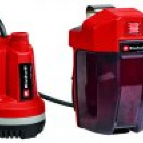 Bomba sumergible de aguas limpias, GE PP 18 RB con cargador y batería