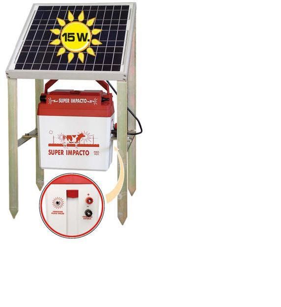 Pastor a Batería  y placa solar Mod. SUPER IMPACTO SOLAR