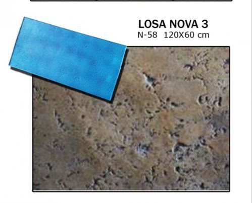 Molde de hormigón impreso, modelo Losa Nova 3